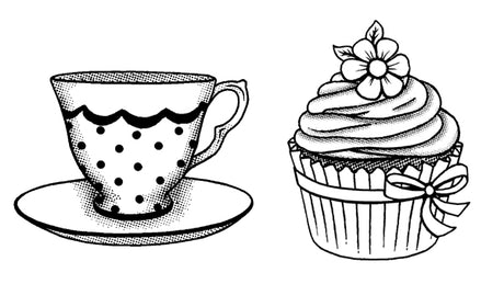 Food Coffee + Tea Stamps