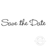 0309 BB - Save The Date Wording Rubber Stamps