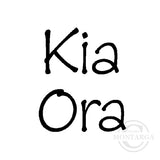 0310 A - Kia Ora Wording Rubber Stamp