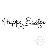 0338 BB - Happy Easter Wording Rubber Stamp