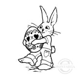 0350 E - Easter Bunny Rubber Stamp