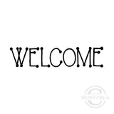 0376 B - Welcome Wording Rubber Stamp