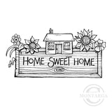 0397 FF - Home Sweet Home Rubber Stamp