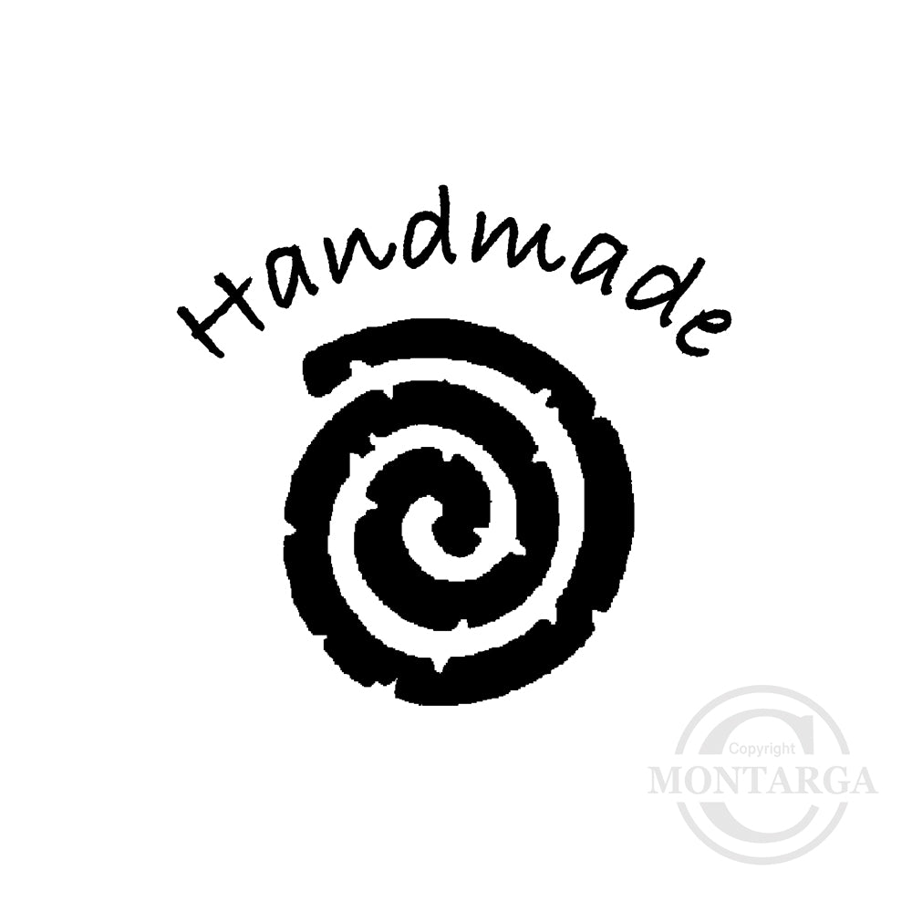 0459 A - Handmade - Spiral Rubber Stamp