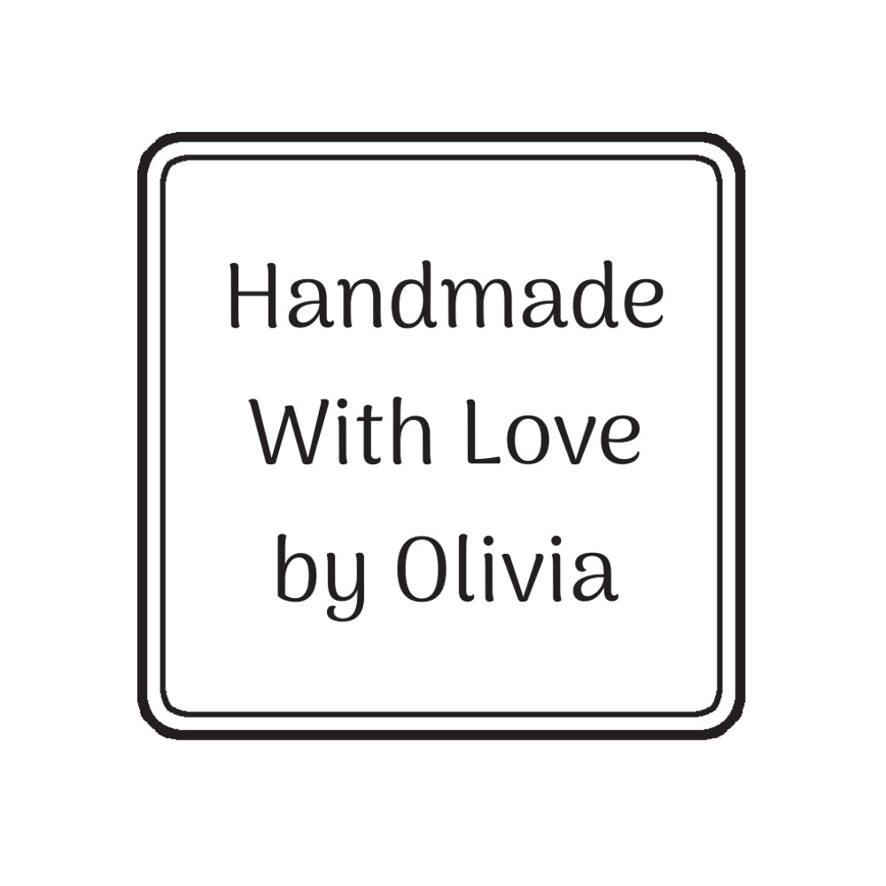 0477 C Plain Frame - Personalised Rubber Stamp