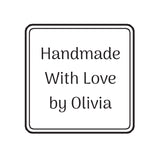 0477 C Plain Frame - Personalised Rubber Stamp