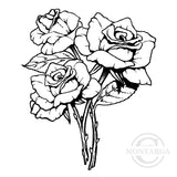 0542 G - Roses Rubber Stamp