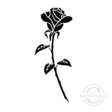 0545 B or FF - Solid Rose Rubber Stamp