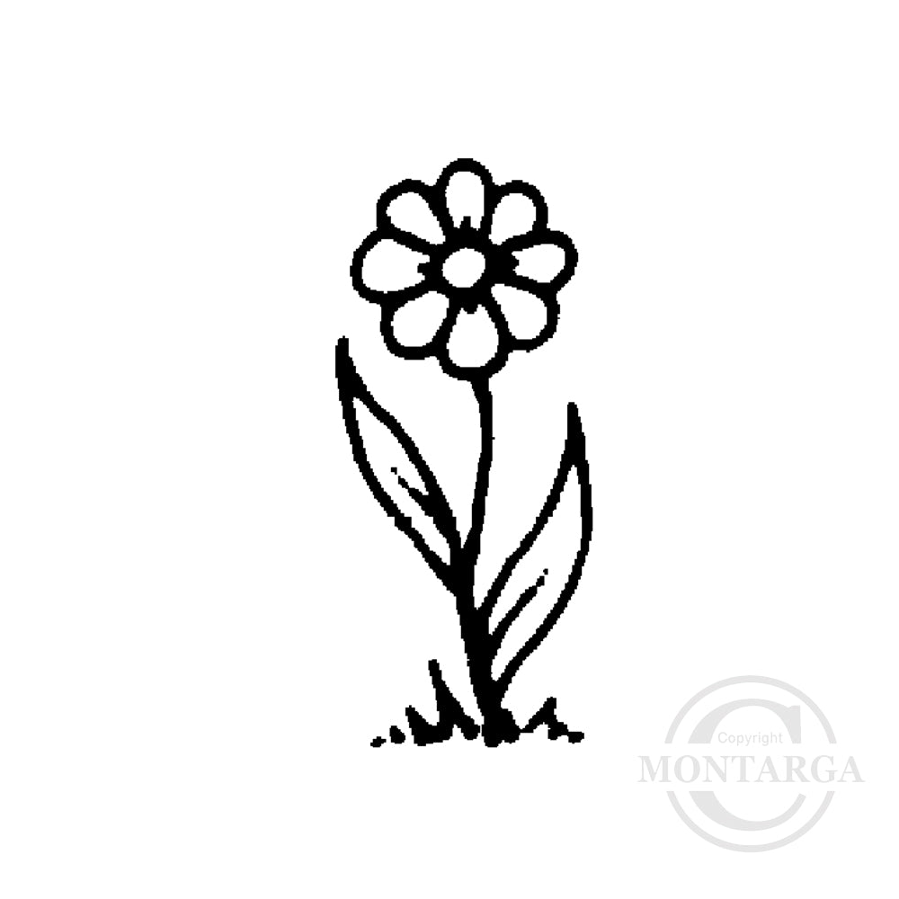 0662 A - Daisy Rubber Stamp