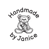 0718 A Teddy - Personalised Rubber Stamp