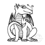 0829 C - Dragon Rubber Stamp