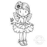 0872 GG - Pansy Fairy  Rubber Stamp