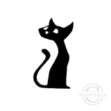 1025 A - Sitting Cat Rubber Stamp