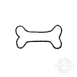 1107 A - Dog Bone Rubber Stamp