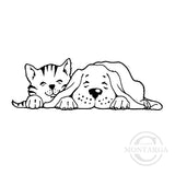 1109 BB - Cat & Dog Rubber Stamp