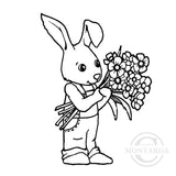 1117 F - Rabbit Rubber Stamp