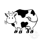 1201 C - Cow Rubber Stamp