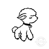 1214 A - Lamb Rubber Stamp