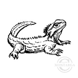 1215 C - Tuatara Rubber Stamp