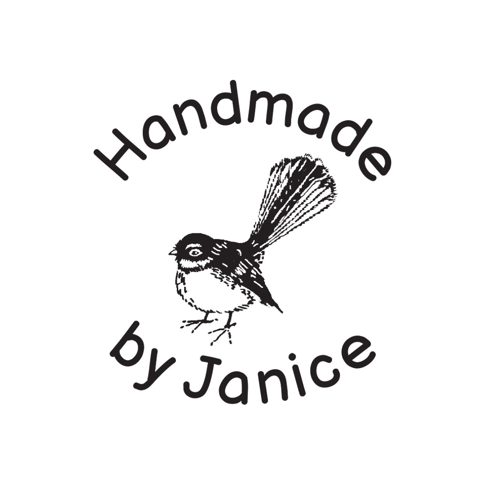 1319 A Fantail - Personalised Rubber Stamp