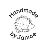 1220 A Hedgehog - Personalised Rubber Stamp