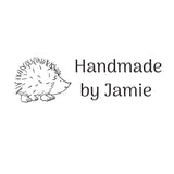 1220 B Hedgehog - Personalised Rubber Stamp