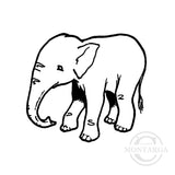 1226 A - Elephant Rubber Stamp