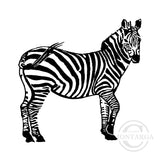 1235 F - Zebra Rubber Stamp