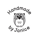 1300 A Owl - Personalised Rubber Stamp