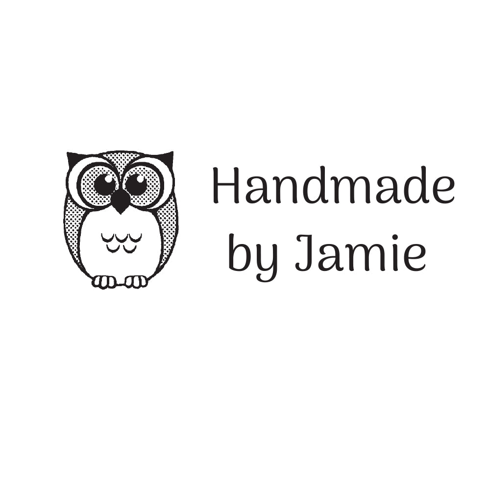 1300 B Owl - Personalised Rubber Stamp