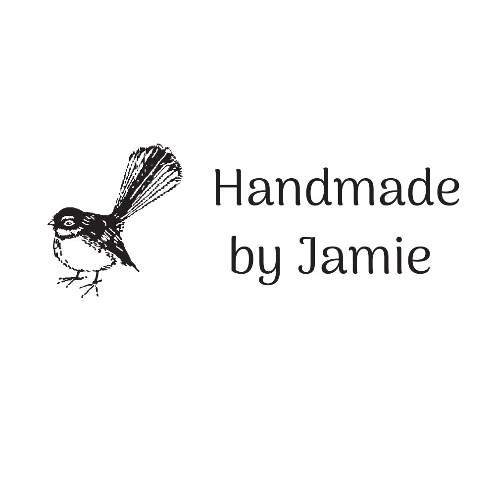 1319 B Fantail - Personalised Rubber Stamp