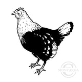 1341 C Chicken Hen Rubber Stamp