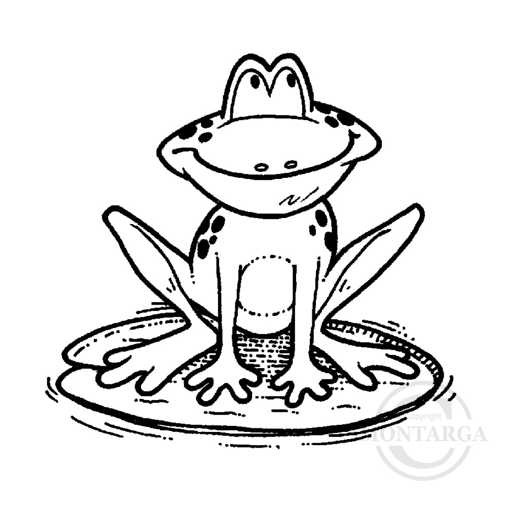 1440 G - Frog Rubber Stamp