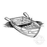 1482 E or GG - Row Boat Rubber Stamp