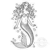 1493 GG - Mermaid Rubber Stamp