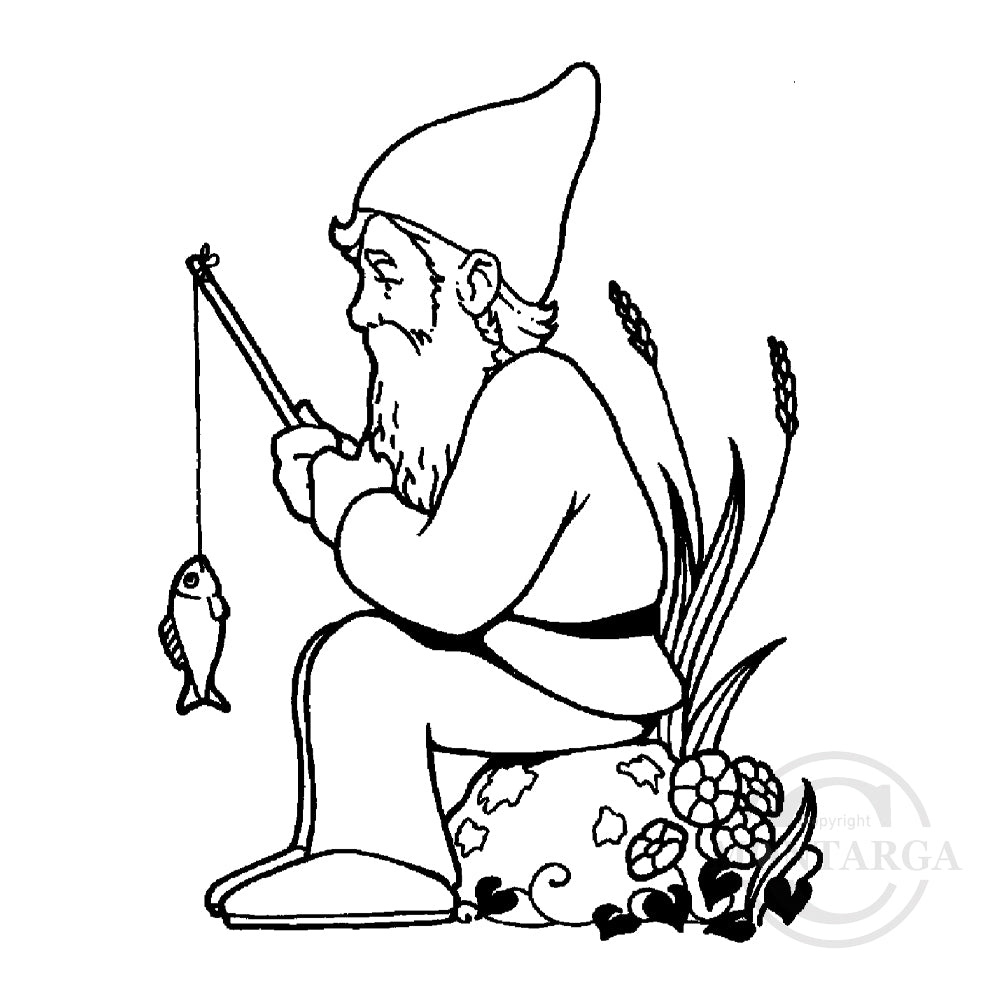 1546 D - Gnome Rubber Stamp