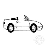 1705 B - Sports Car Rubber Stamp