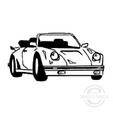 1709 E - Sports Car Rubber Stamp