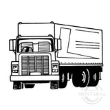 1724 E - Truck Rubber Stamp