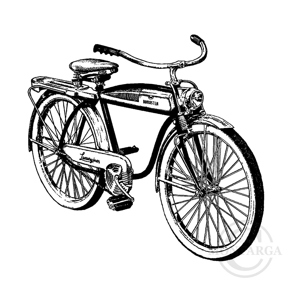 1748 G - Bike Rubber Stamp