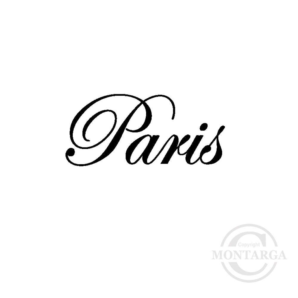 1752 A - Paris Wording Rubber Stamp