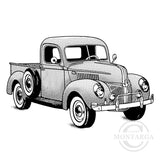 1767 GG - Truck Rubber Stamp