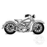 1768 GG - Motorbike Rubber Stamp