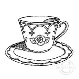 1856 D - Tea Cup Rubber Stamp