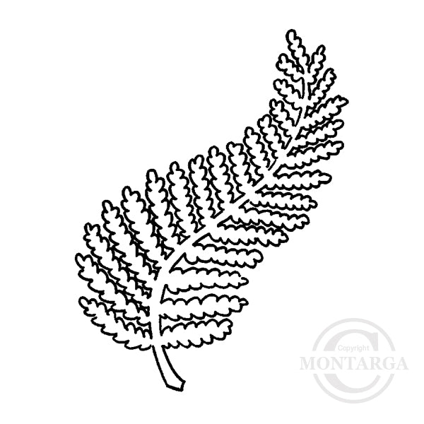 1944 A or F - Fern Rubber Stamp
