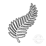1944 A or F - Fern Rubber Stamp