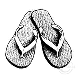 1991 D or F - Jandals Rubber Stamp