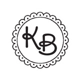 2090 A Scallop Circle - Initials Personalised Rubber Stamp