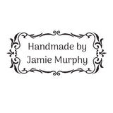 2092 B Ornate Frame - Personalised Rubber Stamp