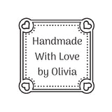 2095 C Sweetheart Frame - Personalised Rubber Stamp